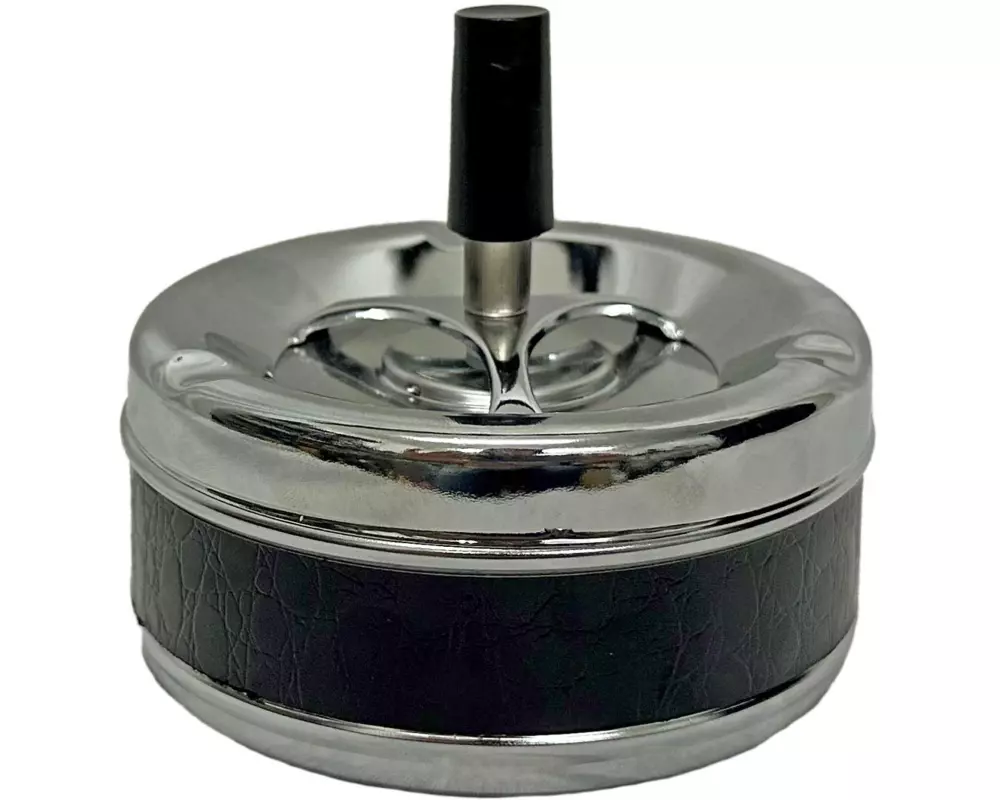 Dameco Aschenbecher mit Schleuderdeckel Braun