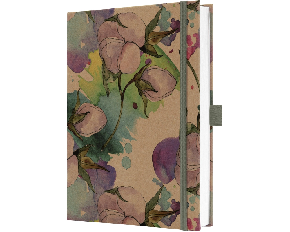 Jolie Notizbuch Pure Cottonflower, A5, Liniert