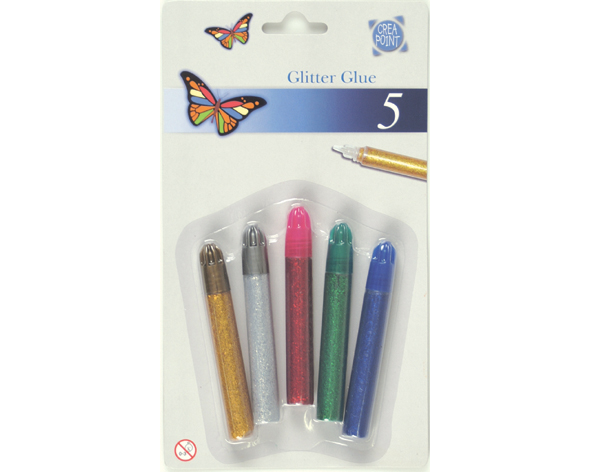 CREA-POINT Glitter Glue 280951 5 Farben