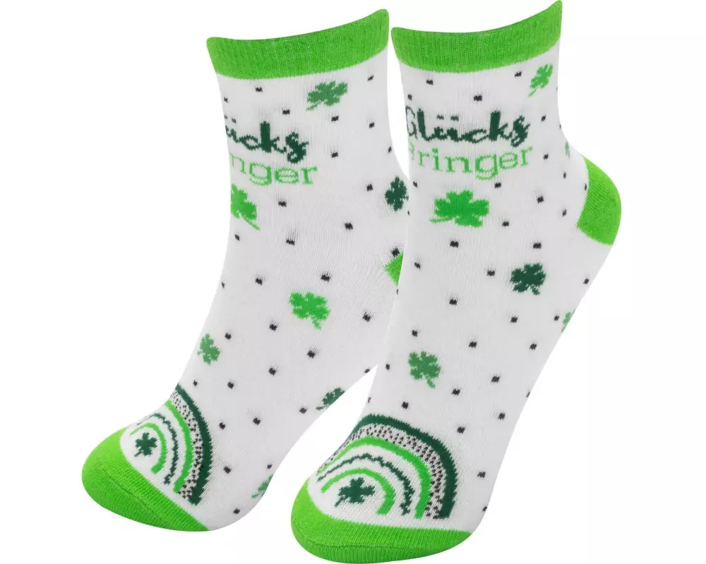 Sheepworld Socken Frauen Bringer 36 - 40, Grün/Weiss