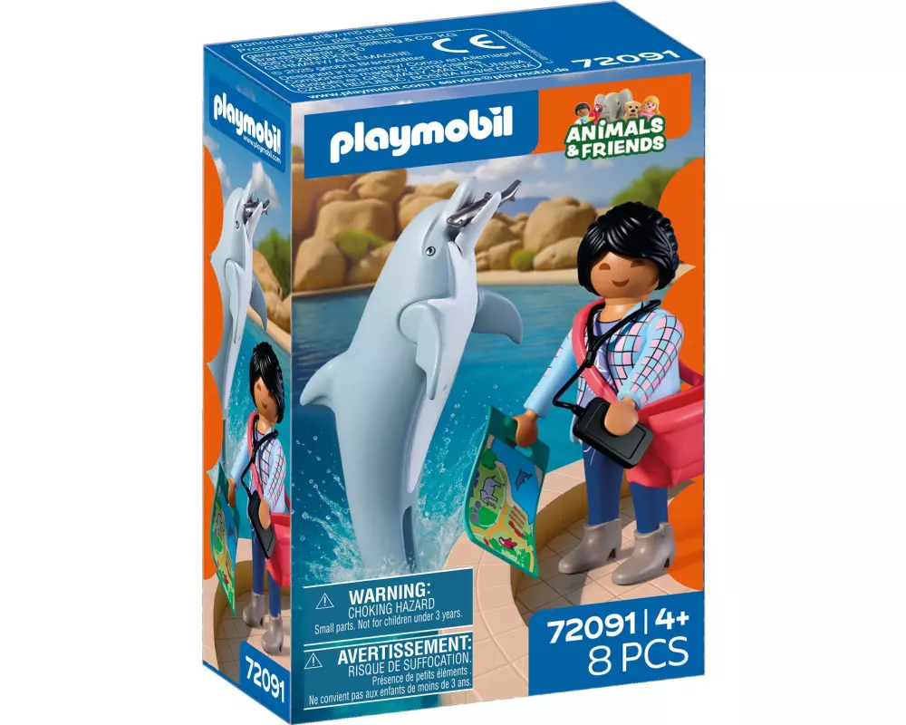 Playmobil City Life Zoo: Delfin und Besucherin 72091