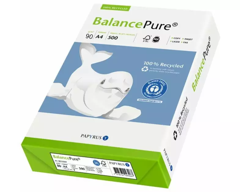 Balancepure Kopierpapier A4, Weiss, 90 g/m², 500 Blatt