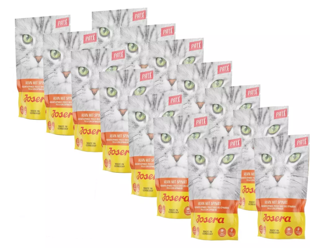 Josera Nassfutter Paté Huhn mit Spinat 16 x 85g