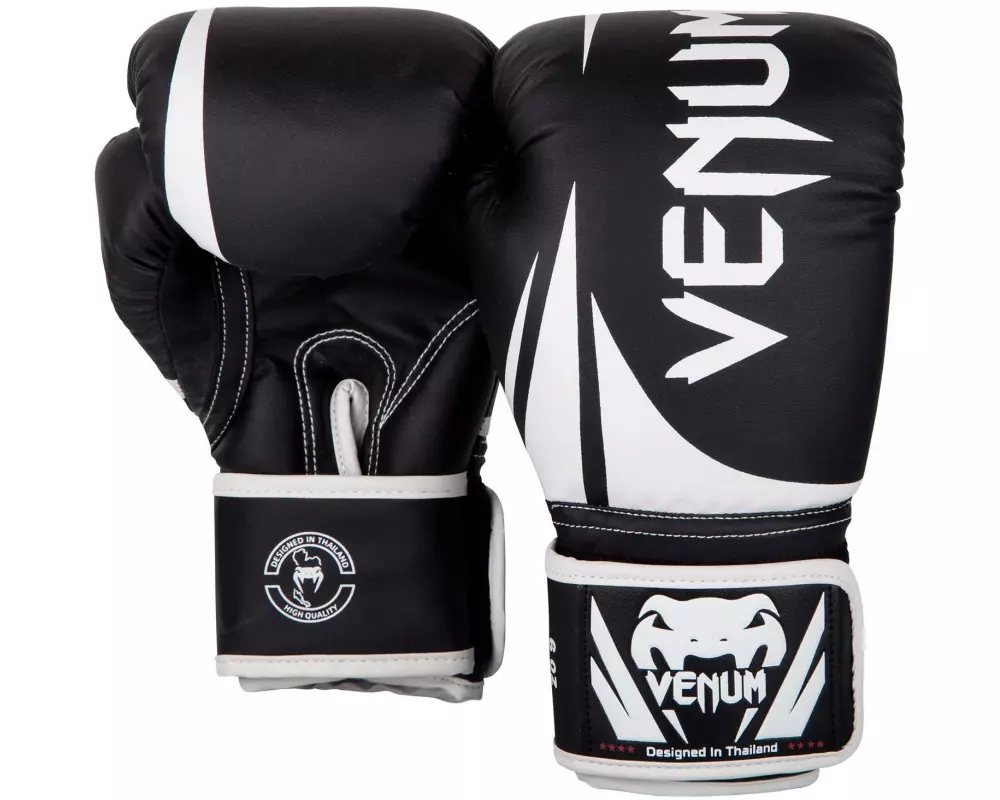 Venum Challenger 2.0 Kids Boxing Gloves 8 oz, Schwarz/Weiss
