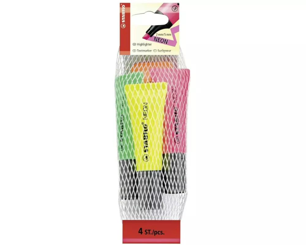 STABILO Textmarker Neon 4 Stück