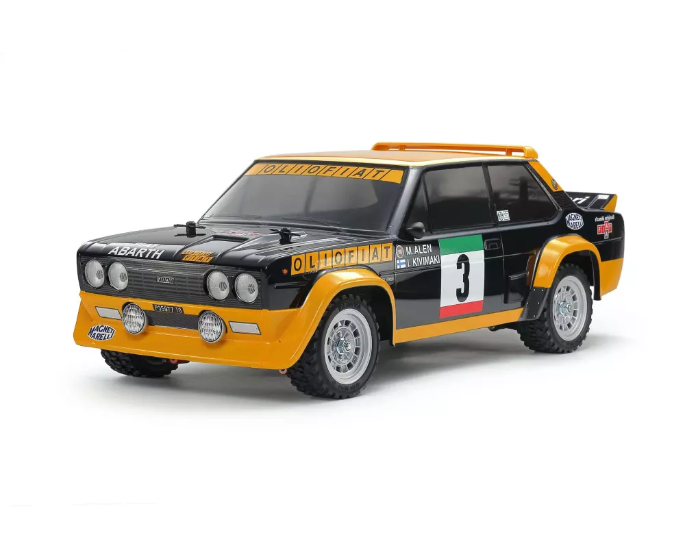 Tamiya Rally Fiat 131 Abarth Olio MF-01X Gelb, Bausatz, 1:10
