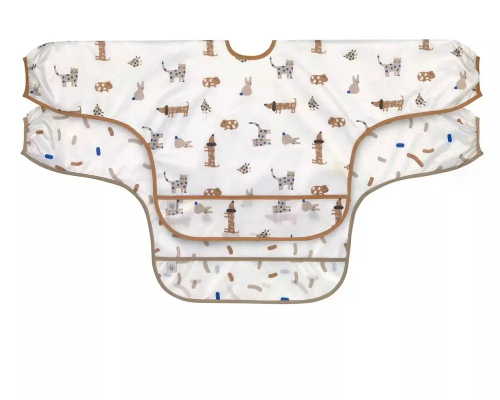 Lässig Ärmel-Lätzchen 2er Set Little Mateys Royal Blue 80 x 36 cm