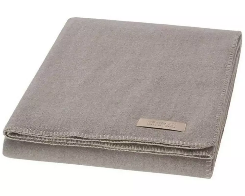 PROFLAX Decke Fleece 160 x 200 cm, Stone