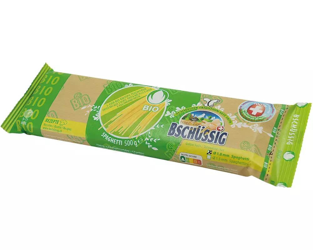 Bschüssig Teigwaren Bio Knospe Spaghetti 3Ei 500 g