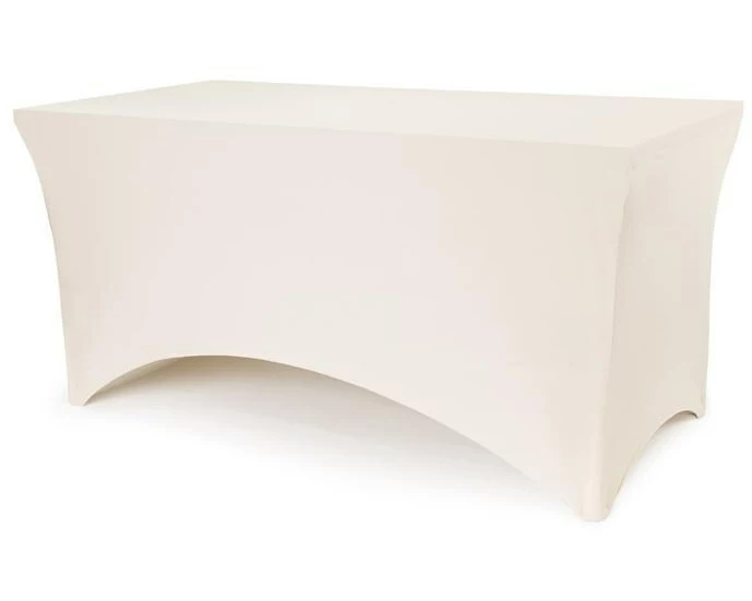 Partydeco Bankett-Tischbezug, 183 x 76 x 74 cm, Cappuccino
