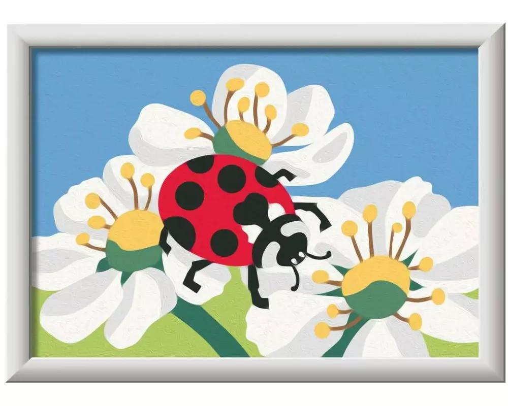 Ravensburger Malen nach Zahlen CreArt Ladybug with flowers