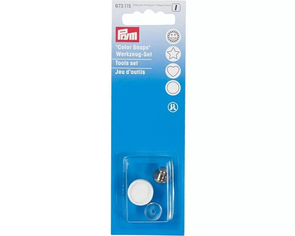 Prym Druckknöpfe Color Snaps, Rund Werkzeug-Set