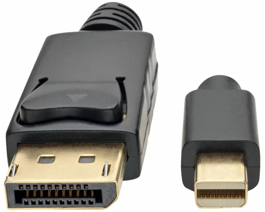 EATON TRIPPLITE Mini DisplayPort to DisplayPort, Adapter Cable, M/M, 4K, 60Hz, Black, 6ft. 1.8m