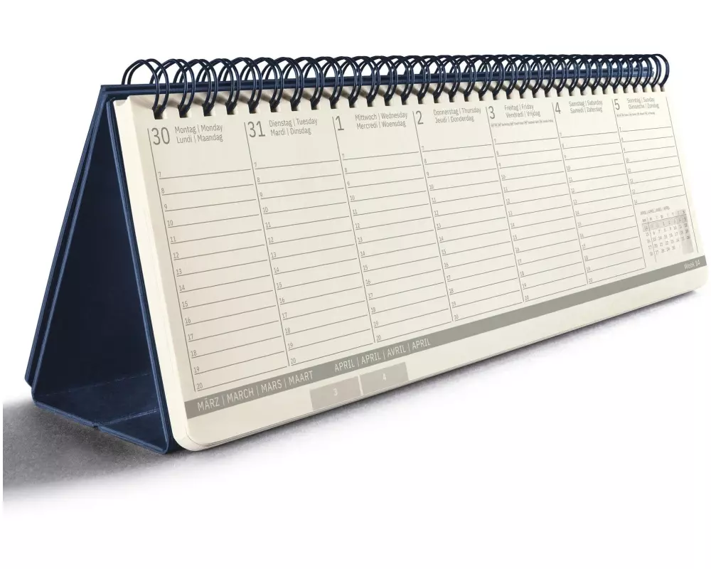 Sigel Tisch-Querkalender Conceptum 30 x 14,3cm, 2026, Blau