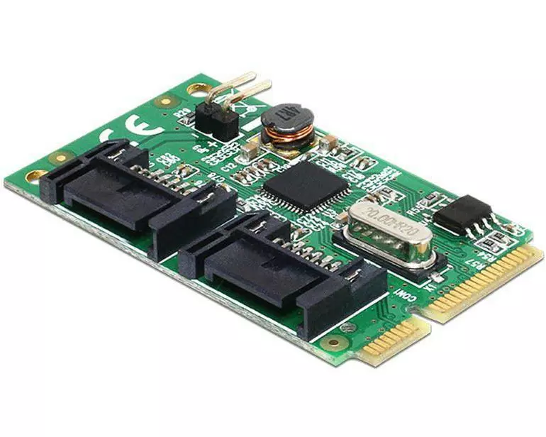 Delock Host Bus Adapter Mini-PCIe – SATA3, 2Port Controller