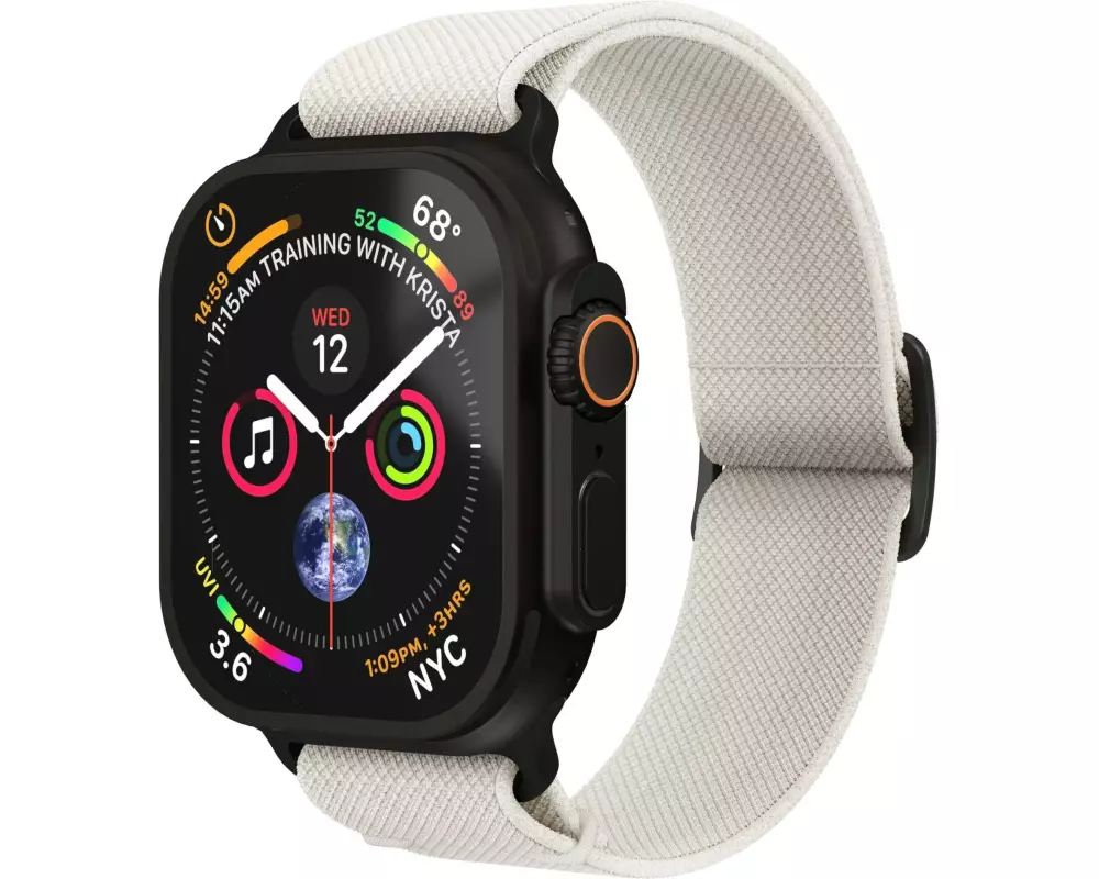 Vonmählen Armband Classic Nylon Loop Apple Watch 44/45/46/49 mm Cream