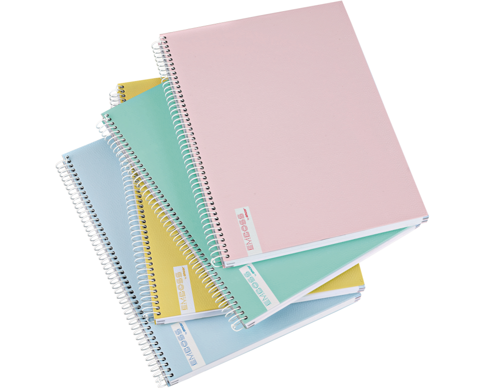 ANCOR Spiralbuch A4 EMBOSS 084887 lines, 70g 120 Bl.