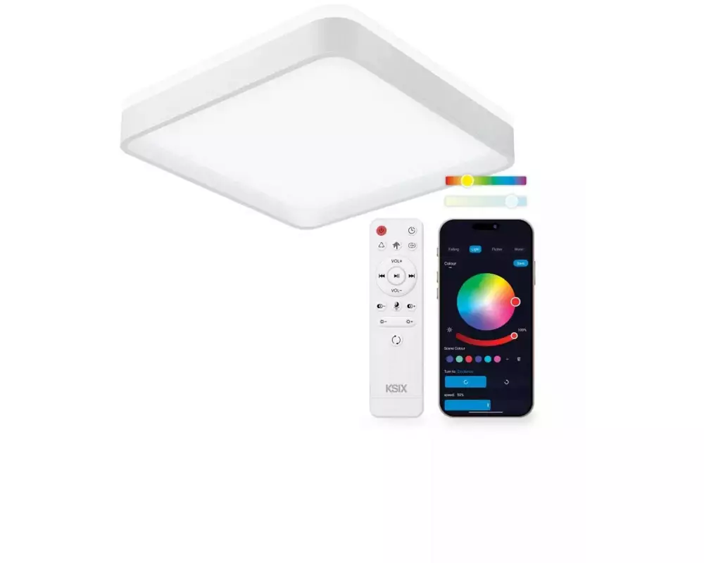 KSiX SmartLED Deckenleuchte Stellar RGBIC 3400 lm Weiss