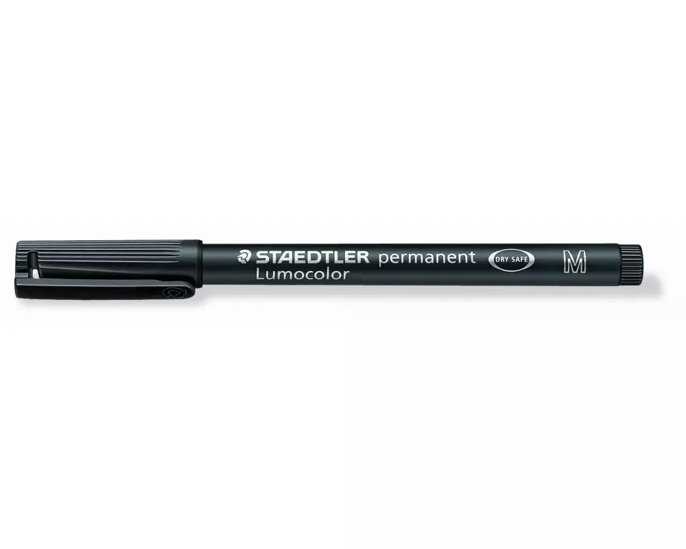 Staedtler Folienstift Lumocolor 317 M Schwarz, permanent, 10 Stück