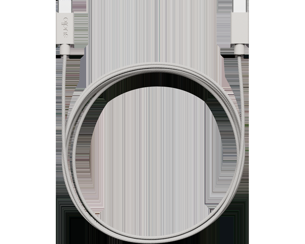 SUDIO USB-C - USB-C charging cable C1CWHT C1-C, White, 1.8m