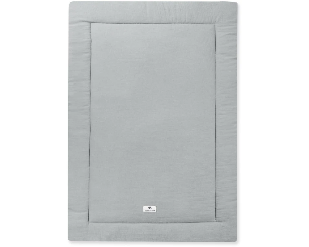 Julius Zöllner Krabbeldecke Musselin Grau 95 x 135 cm
