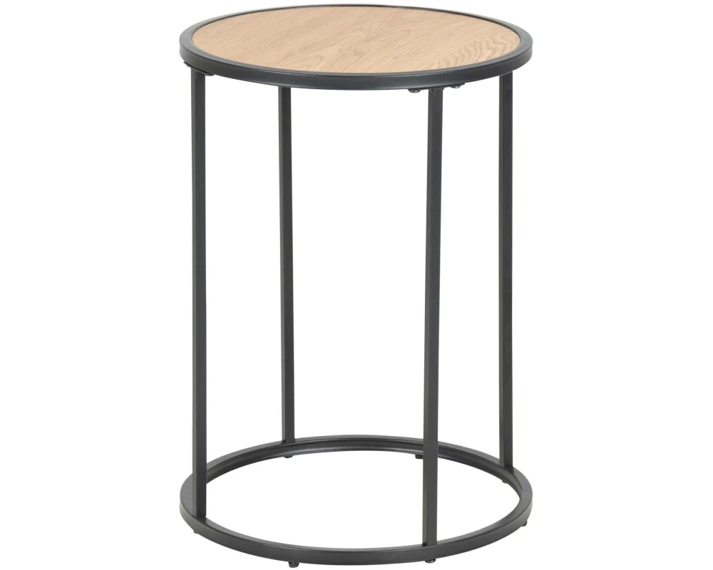 AC Design Beistelltisch Seaford Braun, Ø 40 x 55 cm