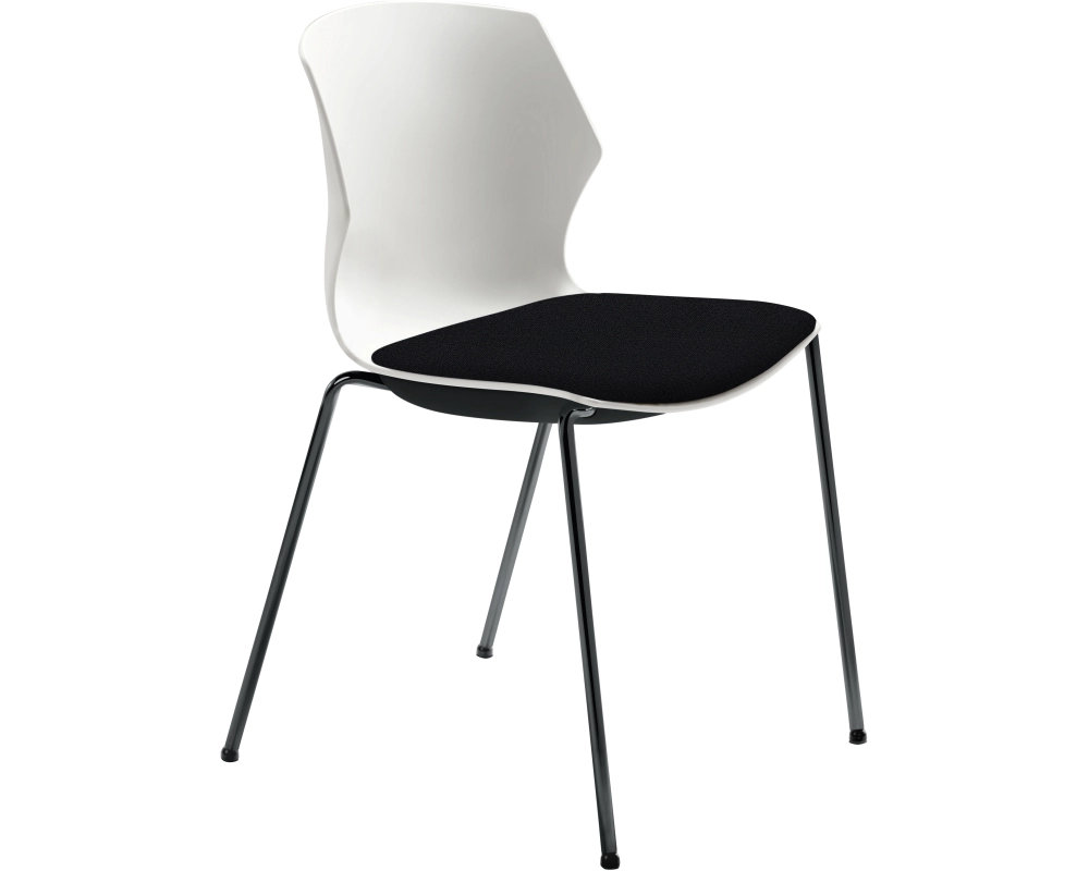 MAYER Besucherstuhl OvaLounge 25111702 weiss/schwarz
