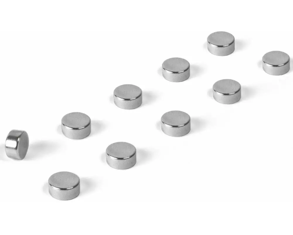 Trendform Haftmagnet Steely Silber, 10 Stück