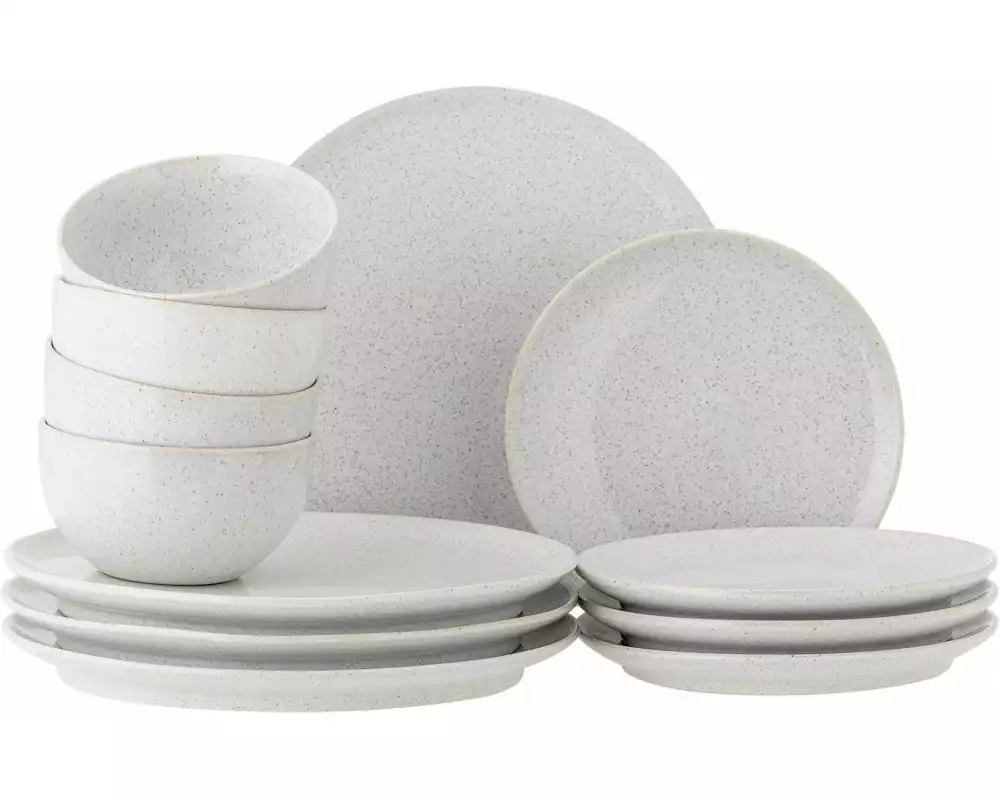 Bloomingville Speise-Service Addison 12-teilig, Weiss