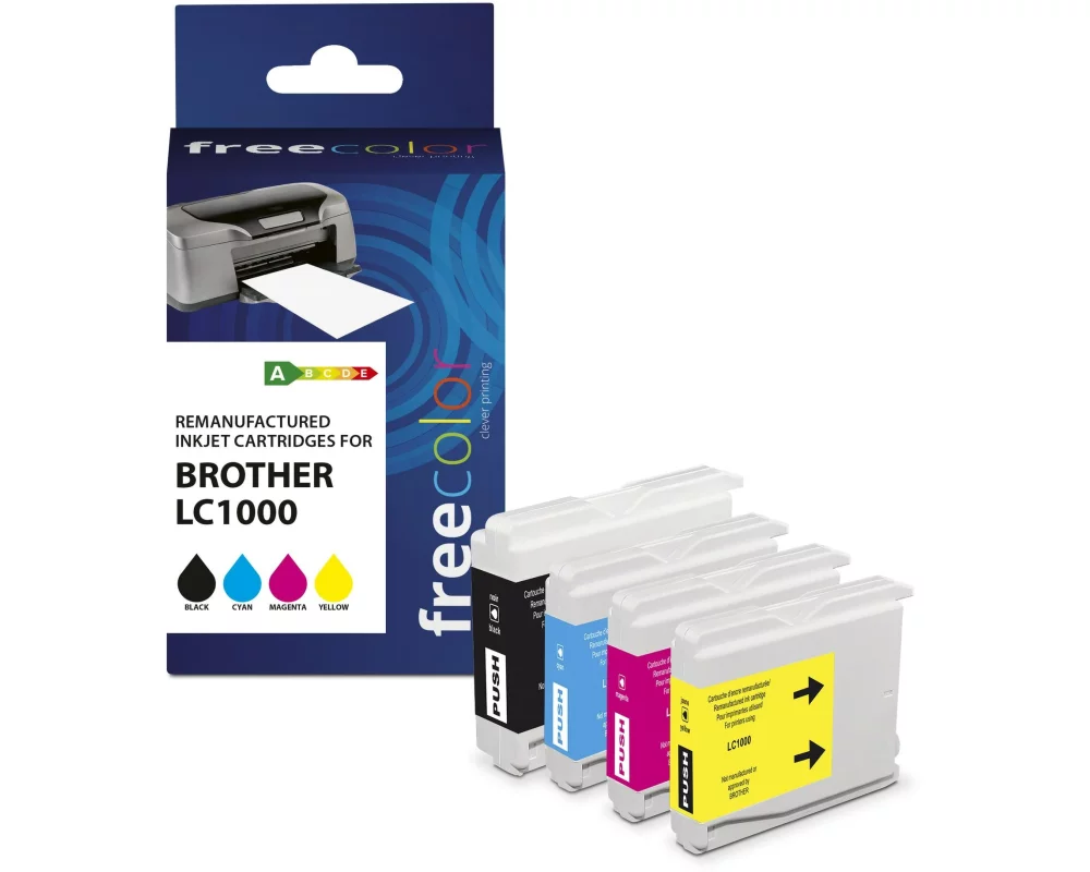 Freecolor Tinte Brother LC-1000 Multipack Color