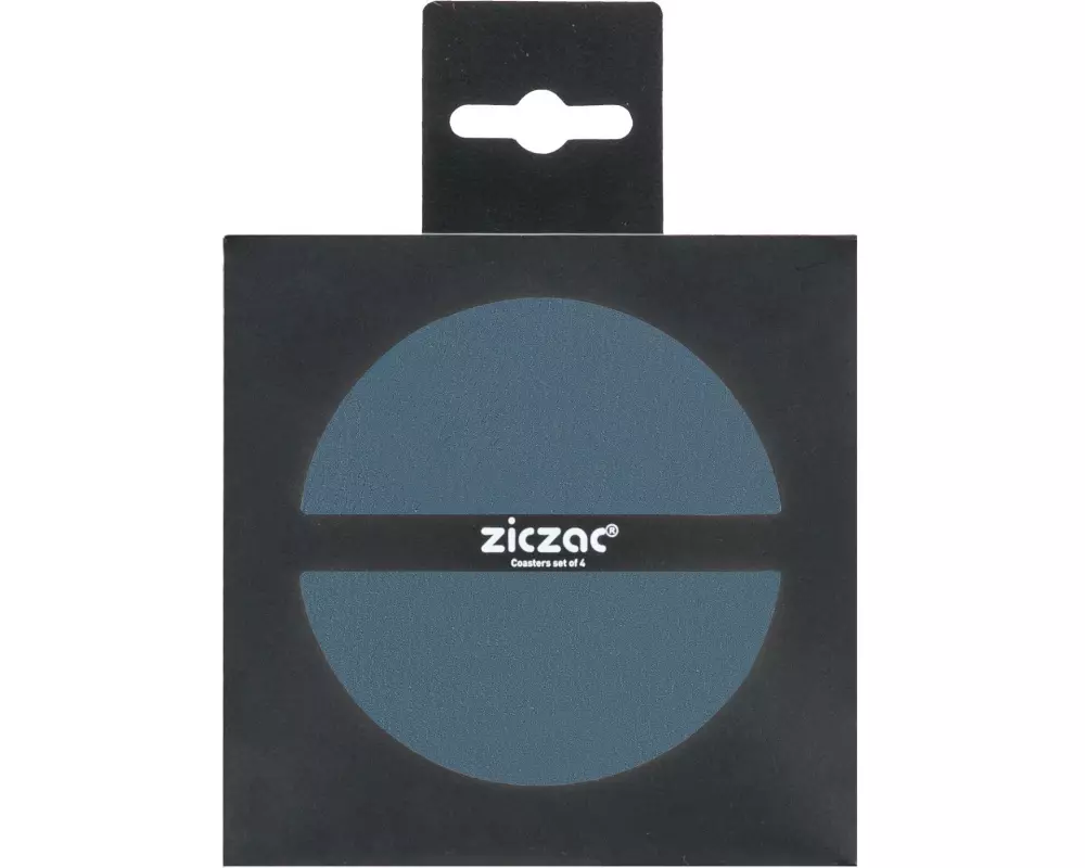 Tiseco Glasuntersetzer Togo 4 Stück, 10 cm, Blau