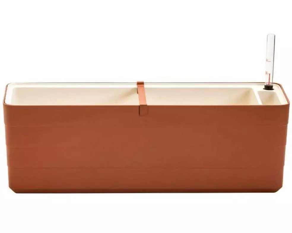 Plastia Bewässerungskasten Berberis 60 cm Braun