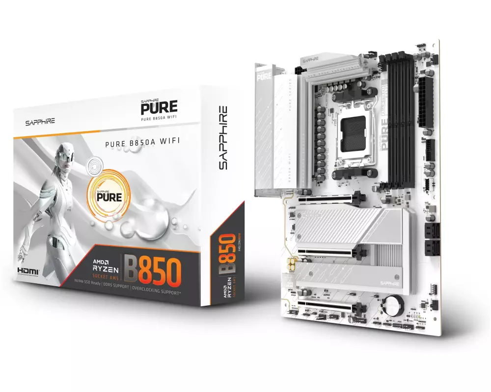 SAPPHIRE Mainboard PURE B850A WIFI 7