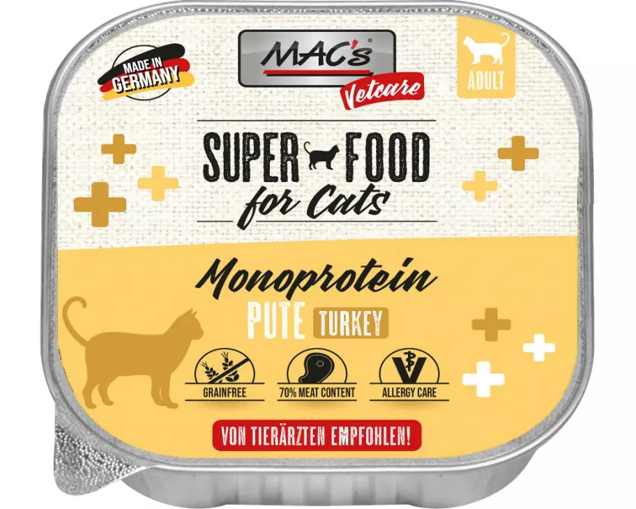 MAC's Vetcare Nassfutter Cat Vetcare Mono Pute 100 g