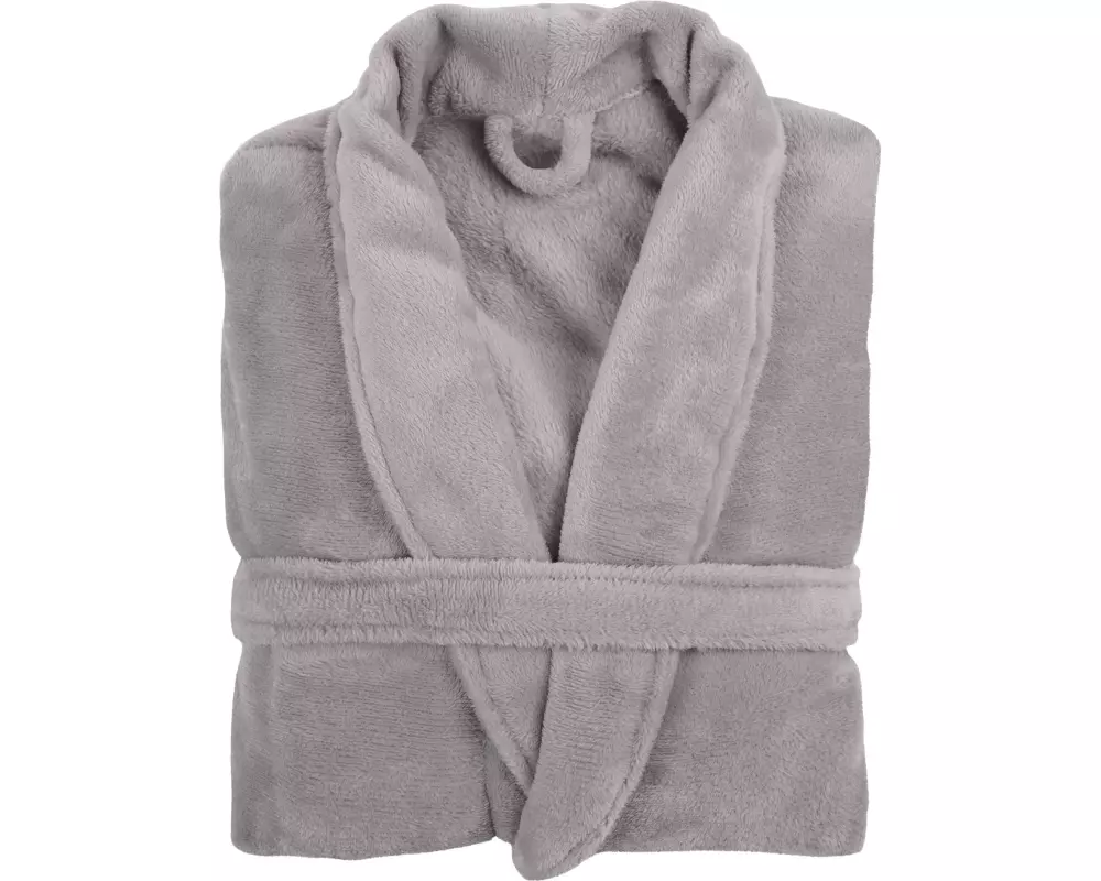 Tiseco Bademantel COSY Mikroflanell , unisex Grau