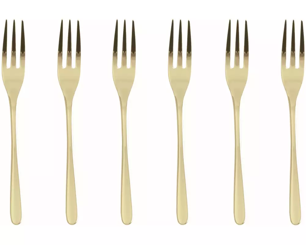 Sambonet Kuchengabel Taste 6 Stück, Champagner
