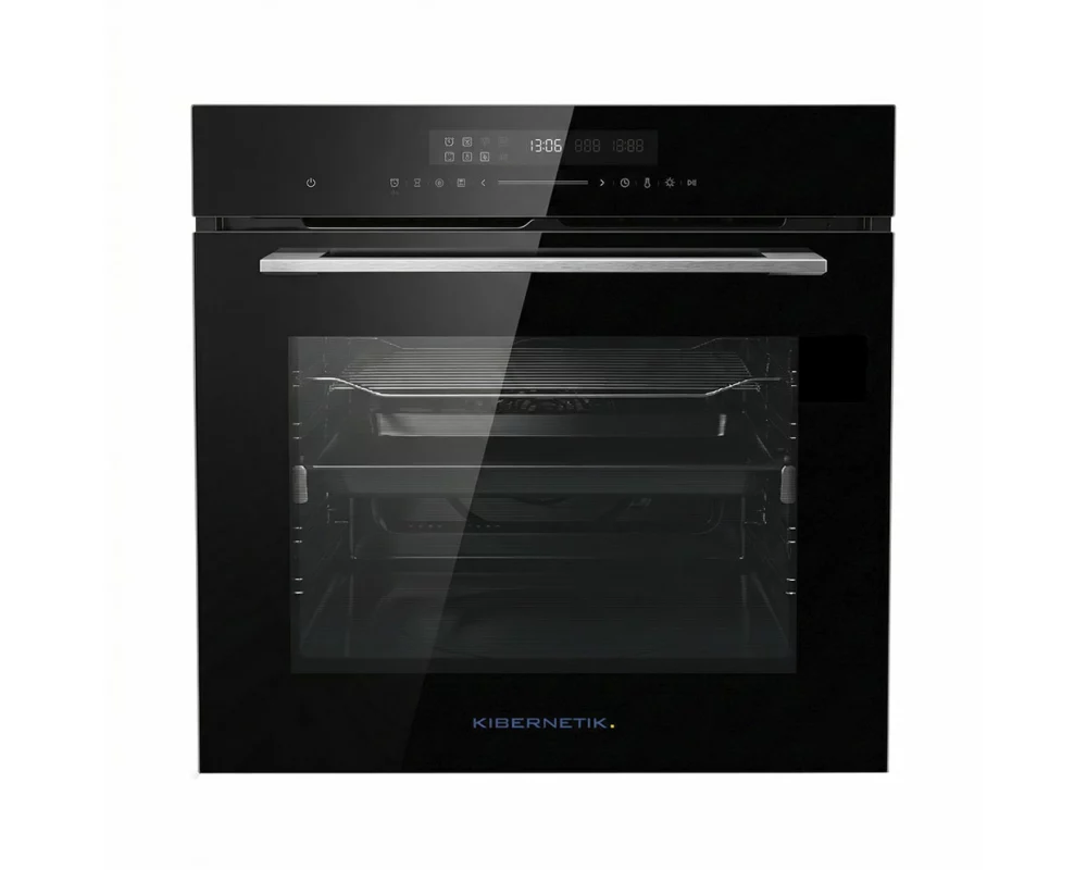 Kibernetik MasterSeries Einbau Umluft Backofen mit Pyrolyse Schwarz 60cm