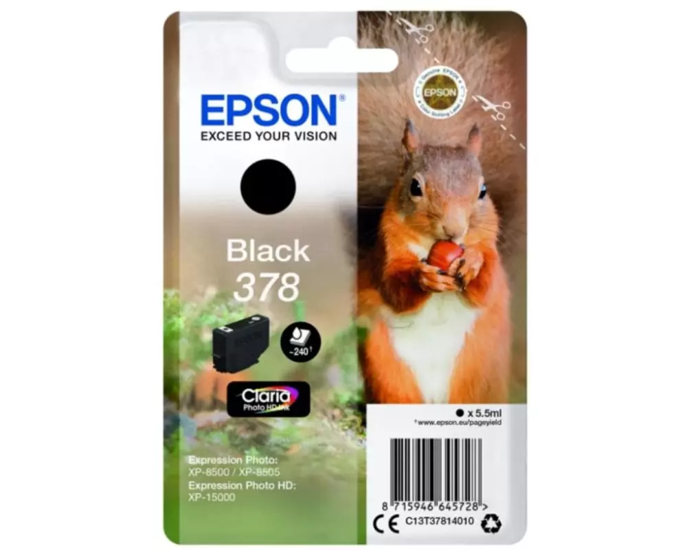 Epson Tinte 378 / C13T37814010 Black