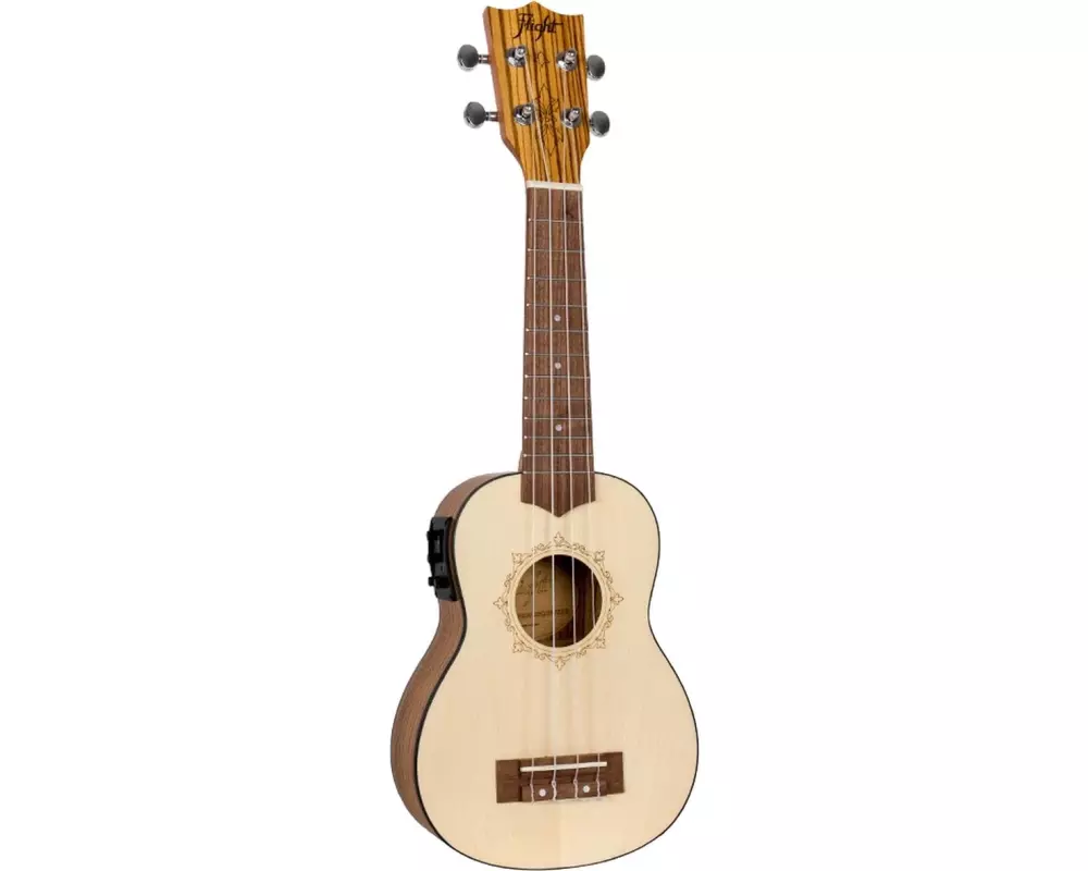 Flight Ukulele Soprano – Spruce/Zebrano – CEQ