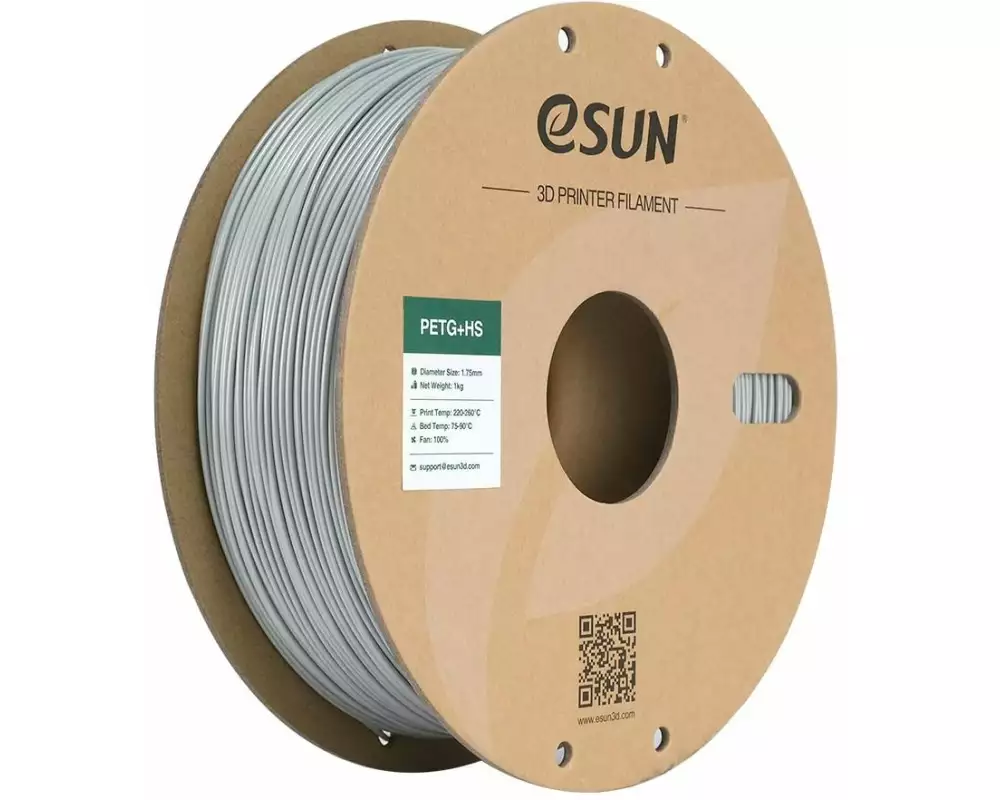 eSun Filament PETG+ HS Silber 1.75 mm 1 kg