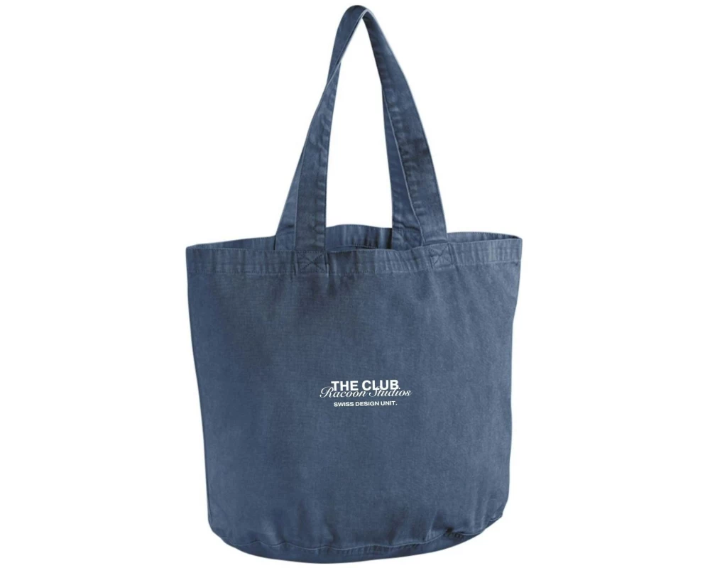 Racoon Handtasche Club Bag Denim, 38 x 34 x 21 cm