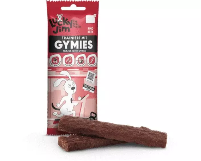 Lucky Jim Leckerli Gymies Rind 75 g