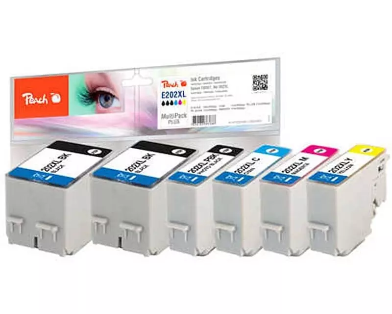 Peach Tinte Epson No 202XL 2x BK, je 1x PHBK, C,M,Y