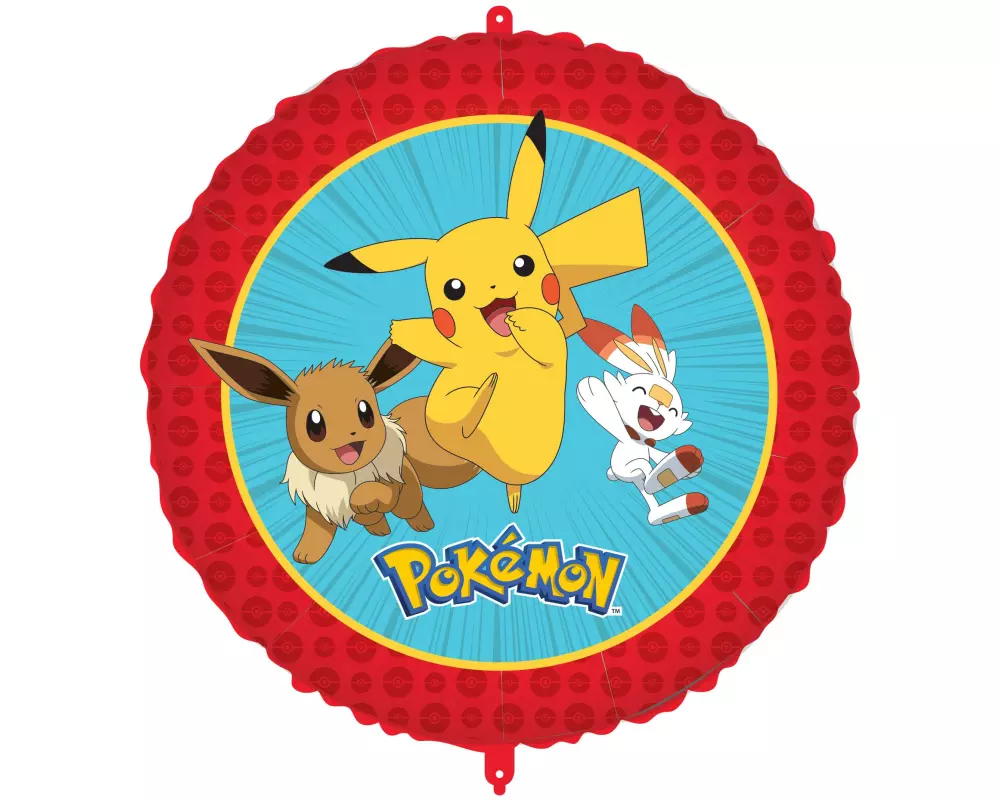 We fiesta Party Folienballon Pokémon 46 cm, Blau/Rot