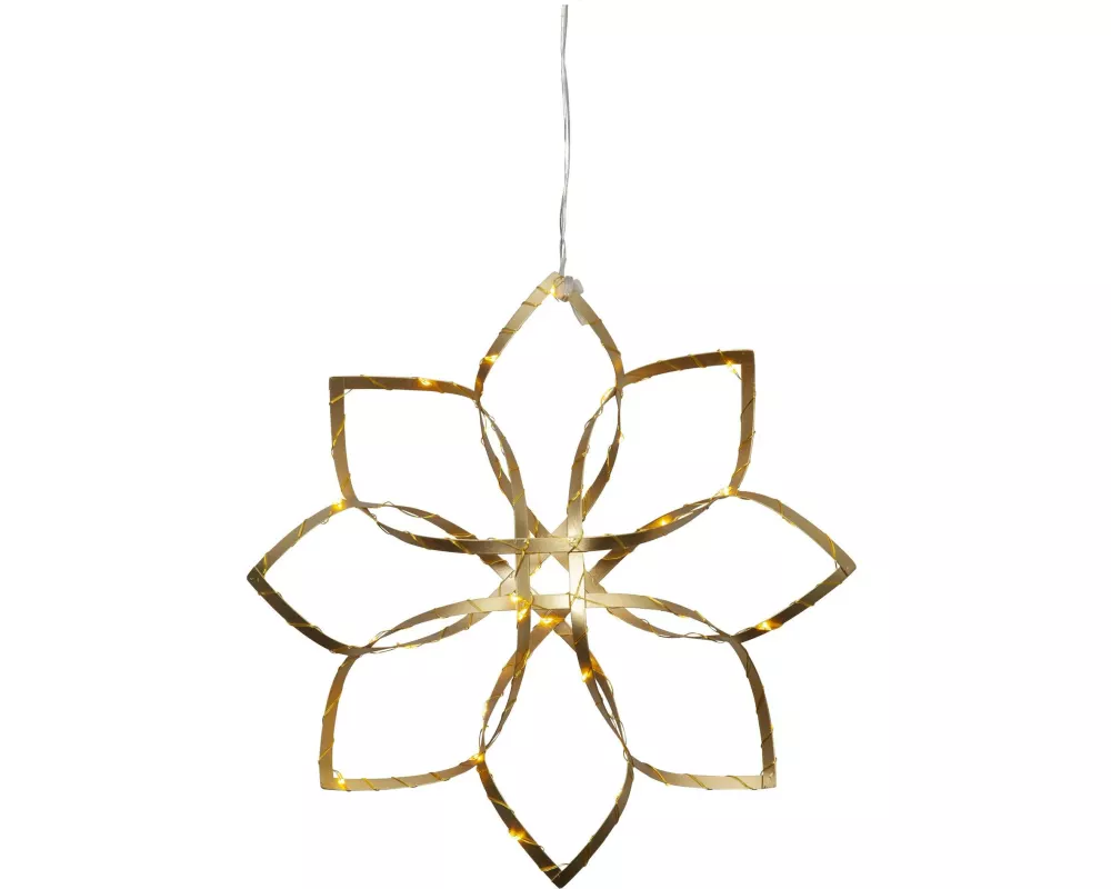 Star Trading Hänger Dekoration Amaze, 36 LEDs, 30 cm, Gold