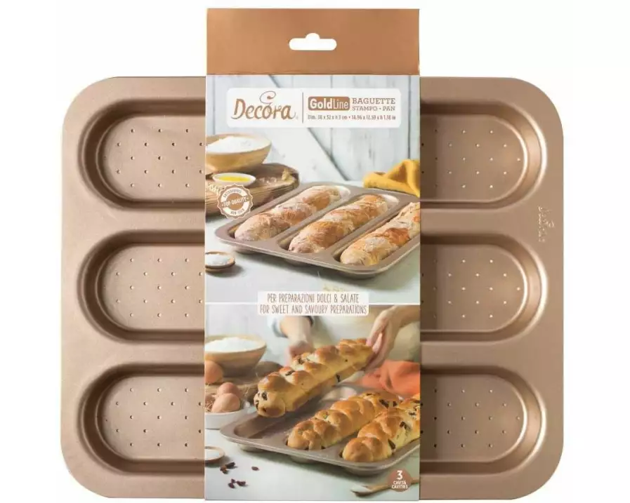 Decora Brot-Backform 38 x 32 cm, Rosegold