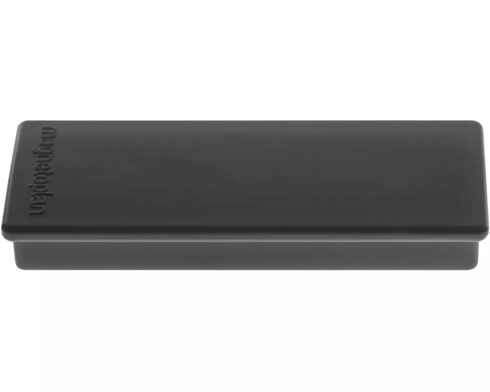Magnetoplan Haftmagnet Rechteck Schwarz, 10 Stück