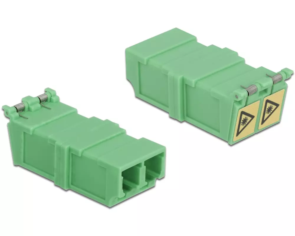 Delock LWL-Kupplung 4 Stück Singlemode LC – LC, OS2, Duplex