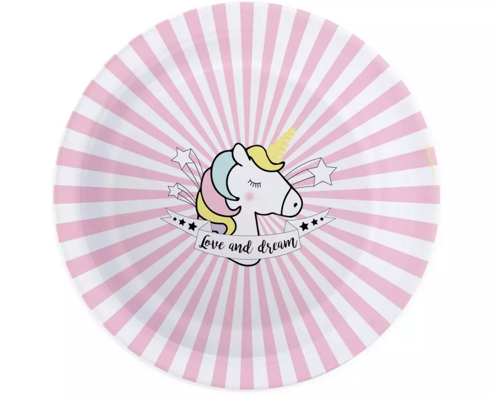ScrapCooking Einwegteller Einhorn 8 Stück