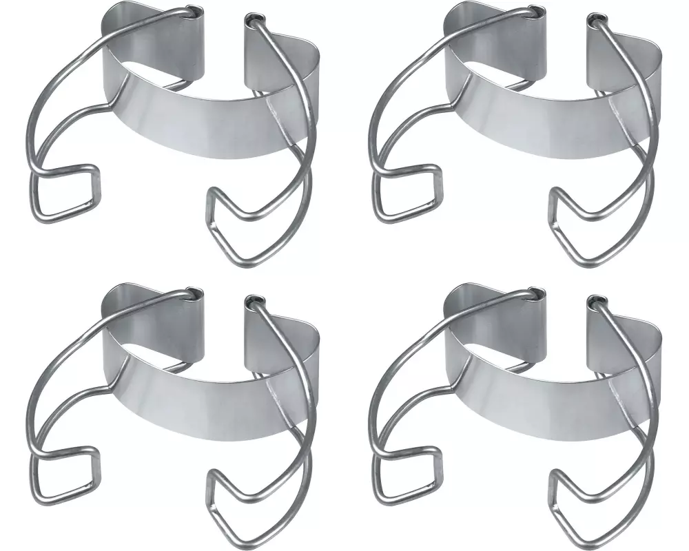 Dr.Oetker Verschlussklammer 4 Stück, Silber